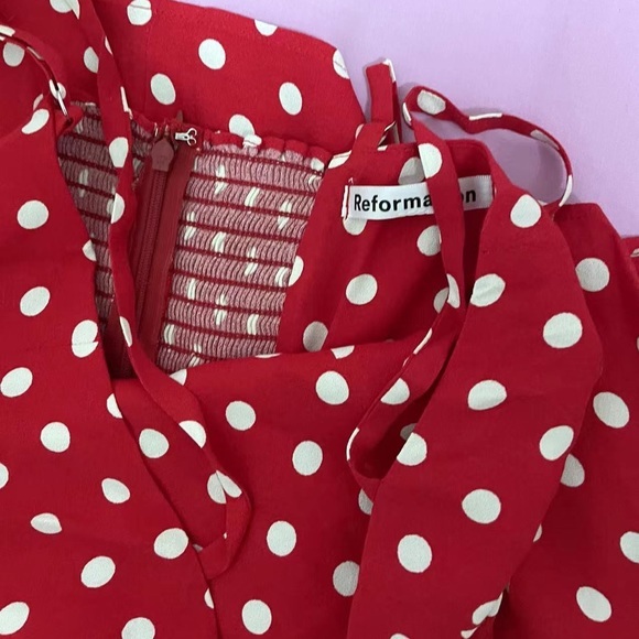 Reformation Afternoon Dress in Campari *NEW* - Picture 6 of 6